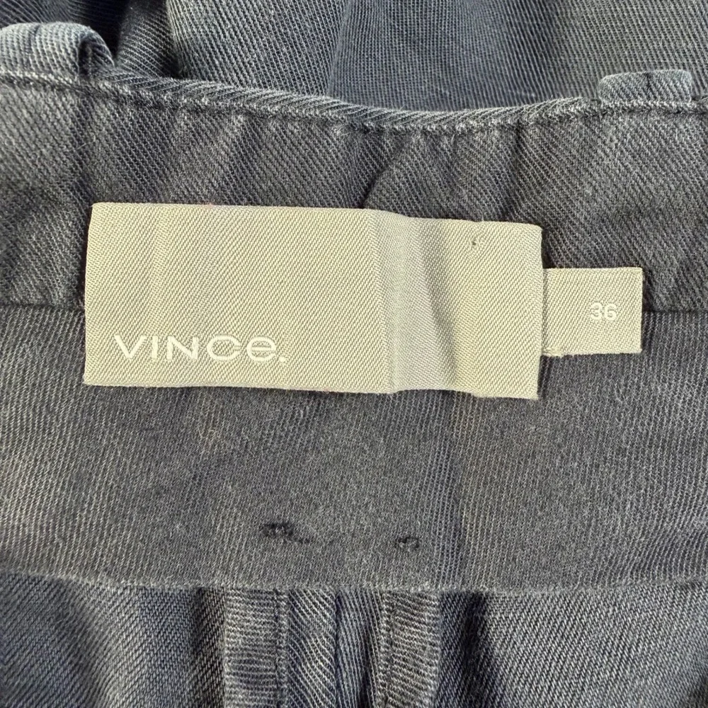 Vince Mens Flat Front Chino Twill Shorts Size 36 charcoal